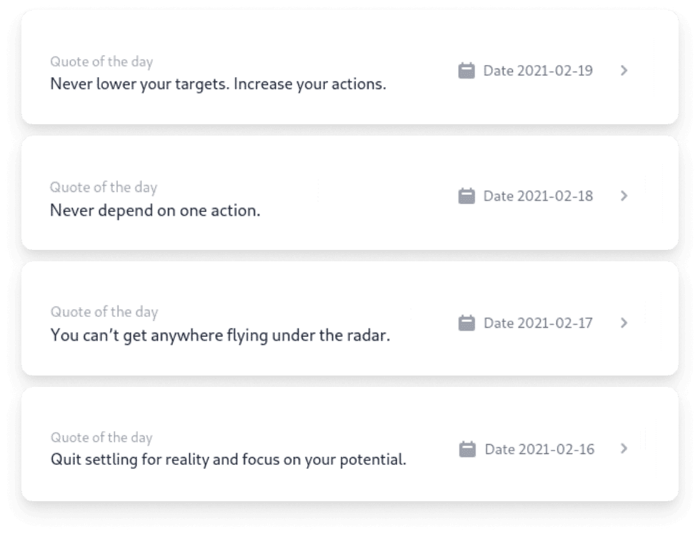 Journal history screenshot